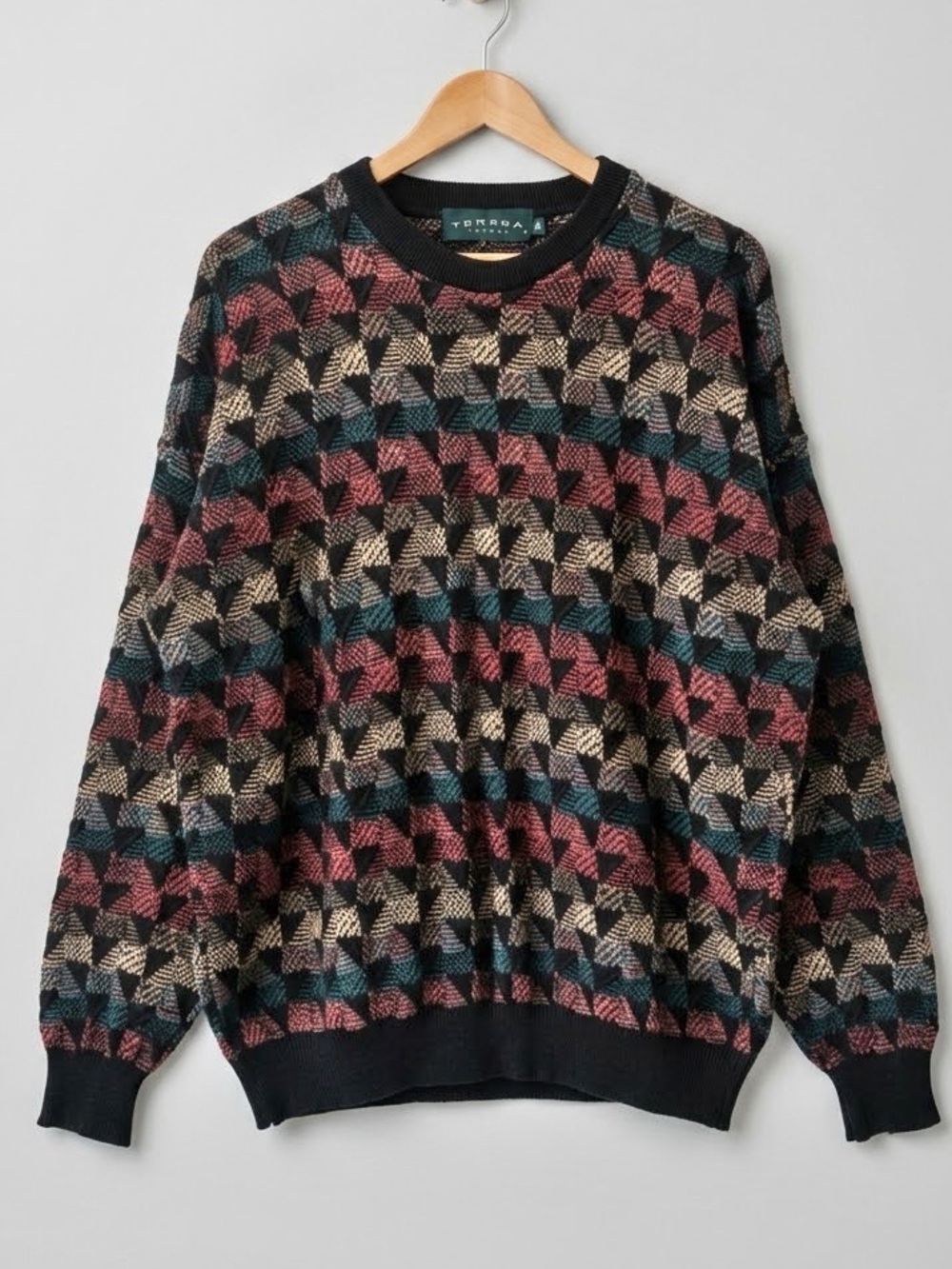 Tundra Canada Vintage 90s Textured Knit Sweater Oversized Made in Canada Size M